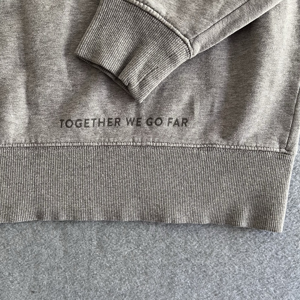Peloton Men's Hoodie Size L Gray Pullover Logo Drawstring Activewear Cotton - Picture 3 of 14